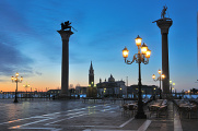 die Säulen San Marco und San Theodoro