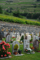 Urnenfriedhof und Weingärten in Sion