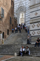 schodiště u sienské katedrály