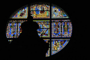 Siena-vitrážové okno v katedrále Duomo