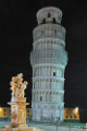 Pisa - večerní šikmá věž Torre Pendente