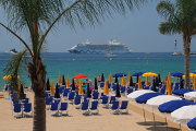 Cannes - soukromá pláž pod palmami II