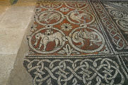 klášter Ganagobie - podlahová mozaika