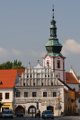 náměstí - Lékárna a věž kostela sv.Václava