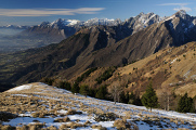 údolí Piavy a horská skupina Vette Feltrine