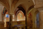 Spoleto - San Ponziano - krypta a fresky 
