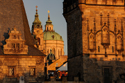 Malostranské mostecké věže a chrám sv. Mikuláše