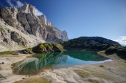Lago di Coldai a západní stěny masivu Civetta I