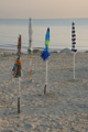 slunečníky na pláži poblíž Cologna Spiaggia