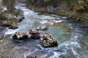 Fluss Steyr unter Hinterstoder