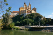 barokní klášter v Melku nad ramenem Dunaje
